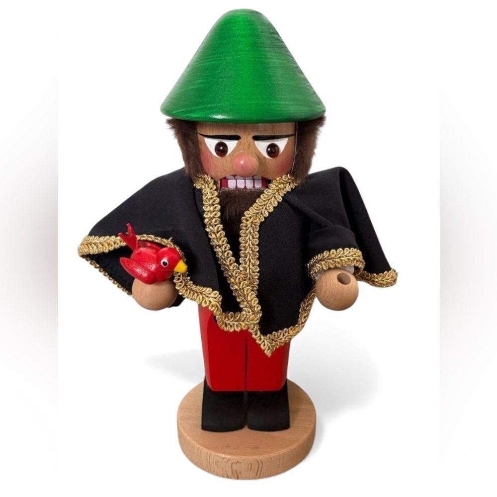 ๐ฒ๐
๐ป๐ฆโโฌ Steinbach Nutcracker Chubby Bird Watcher Christmas Handmade Germany decor